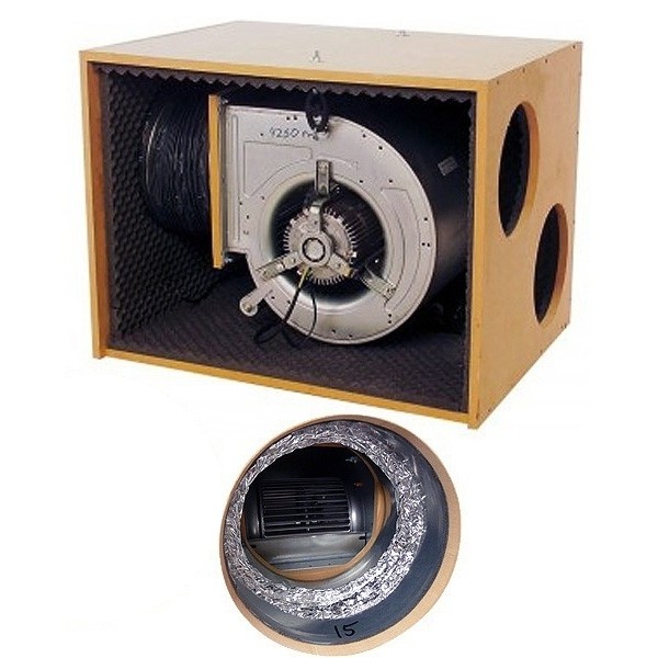 Airfan SOFT-Box 4250 m³/h - maximálně odhlučněný ventilátor včetně přírub a háků k upevnění