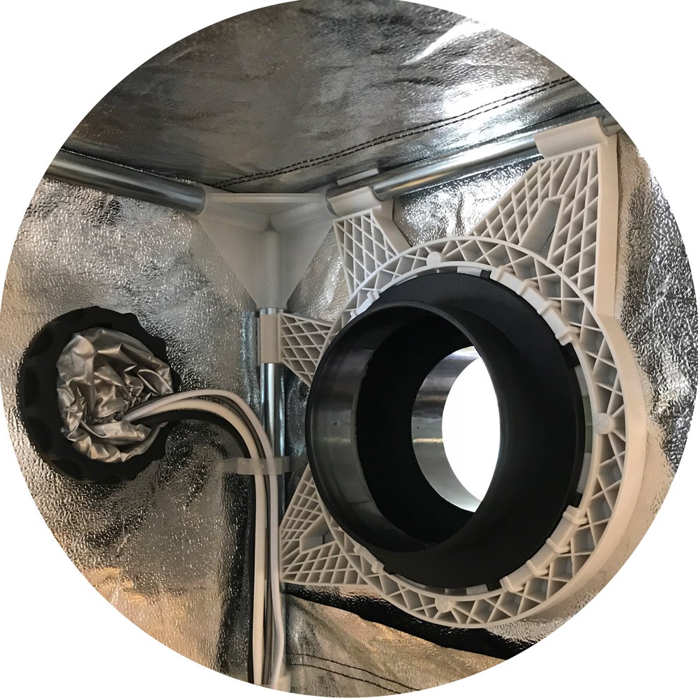 Secret Jardin Connector Ø200 mm - konektor pro Ducting Flange 25mm (Dark Room)