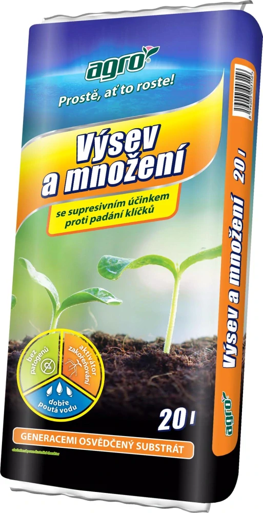 AGRO Substrát pro výsev a množení 20L