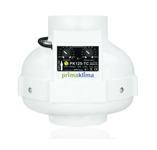 Ventilátor Prima Klima PK125-TC 125mm, 400m³/h, ventilátor s regulací teploty
