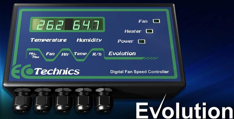 Ecotechnics Evolution Digitální regulátor otáček (max zátěž 2×6 A)