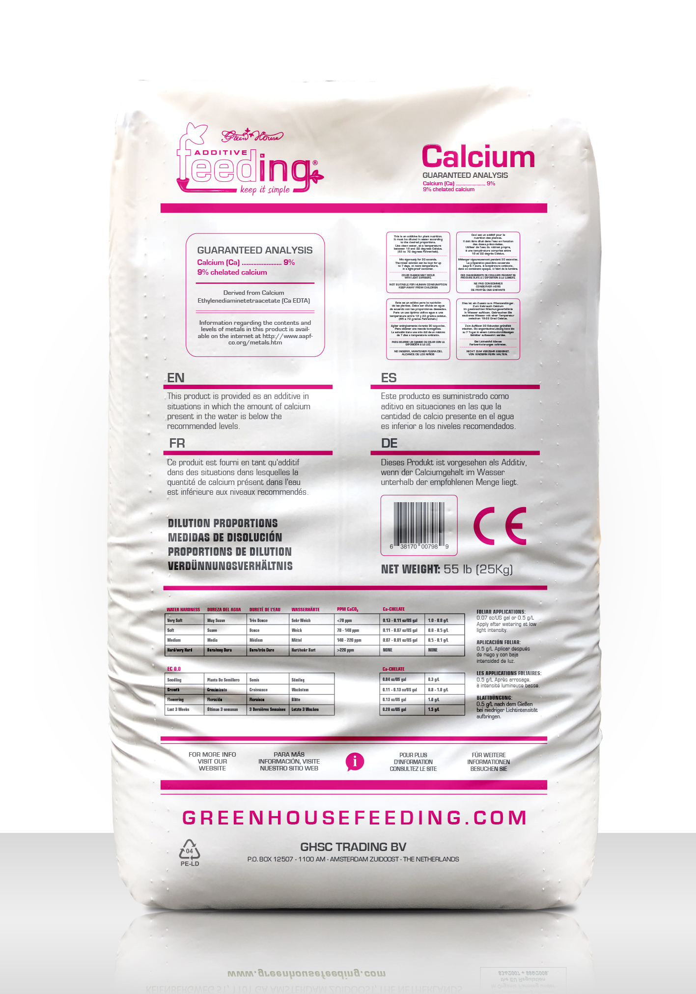 Green House Feeding - Calcium 25Kg, doplněk
