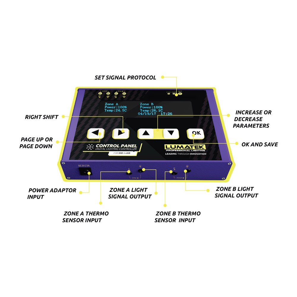 Lumatek Digital Panel PLUS - Controller (HPS+LED)