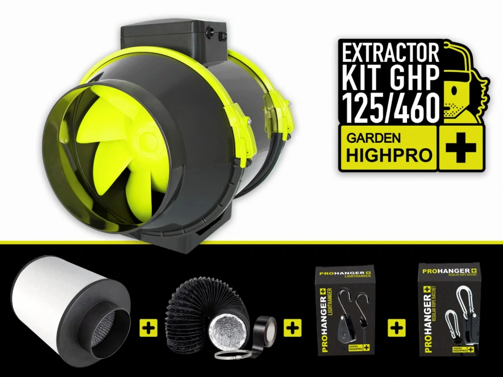 GARDEN HIGH PRO EXTRACTOR KIT 125mm, 460m3/h