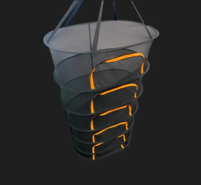FAIRNET ZIP ORANGE sušící síť se zipem 55cm, 6 pater, výška 120cm
