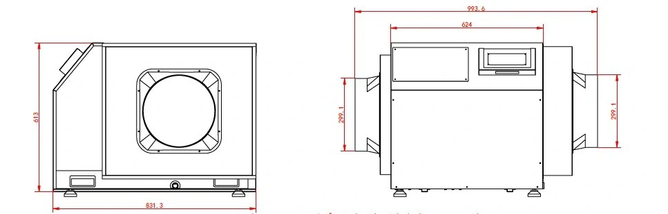 Odvlhčovač STURM Profi DEHU 166 l/den - příruba IN/OUT 315mm