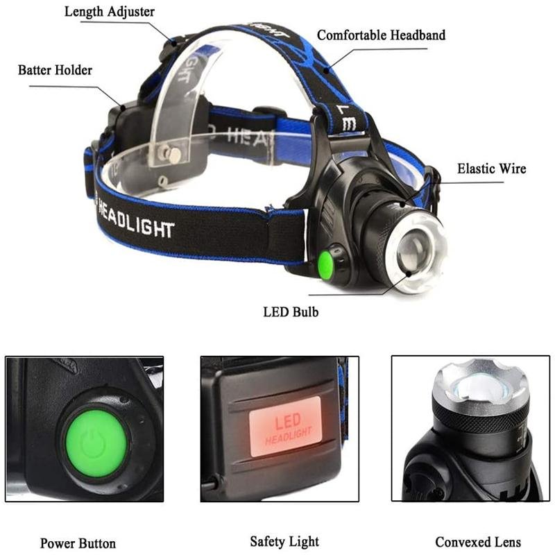 Čelovka SunPro Green LED Headlamp zelená