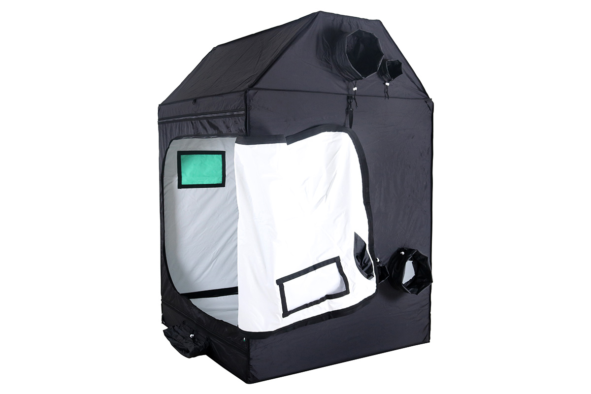 BudBox PRO XL R 120x120x180cm bílý - zkosený pod střechu