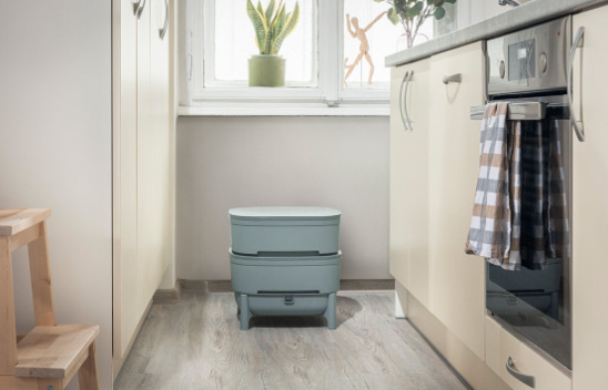 Vermikompostér Plastia Urbalive ECO šedý recyklát