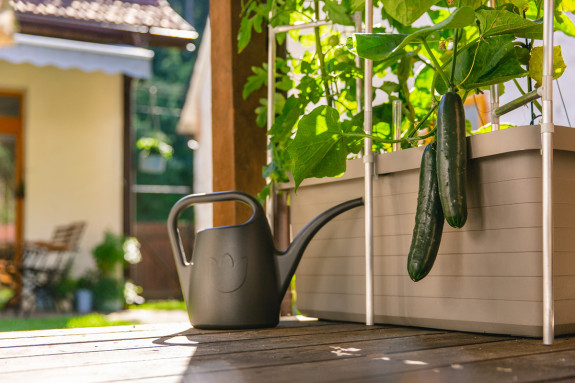 Samozavlažovací velkoobjemový truhlík BERBERIS DUO 80 cm taupe