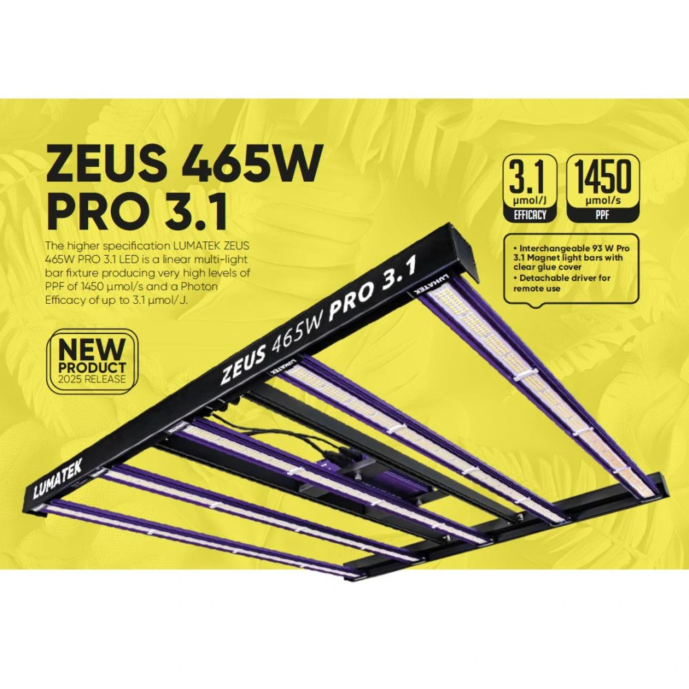 Lumatek LED Zeus 465W PRO 3.1 µmol/J - pěstební LED osvětlení