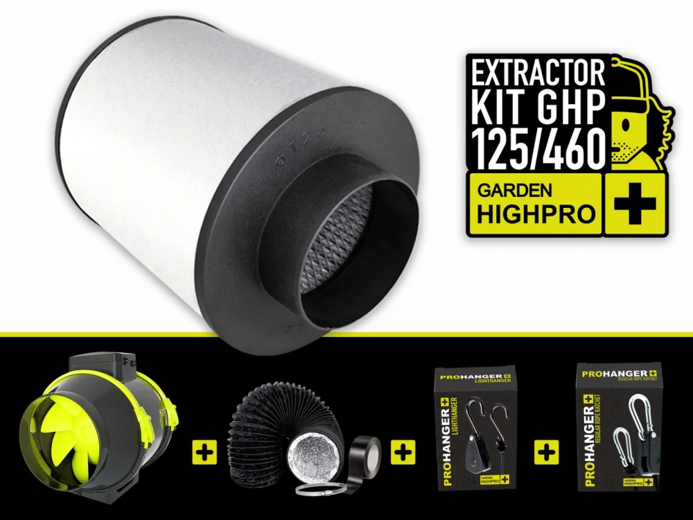 GARDEN HIGH PRO EXTRACTOR KIT 125mm, 460m3/h