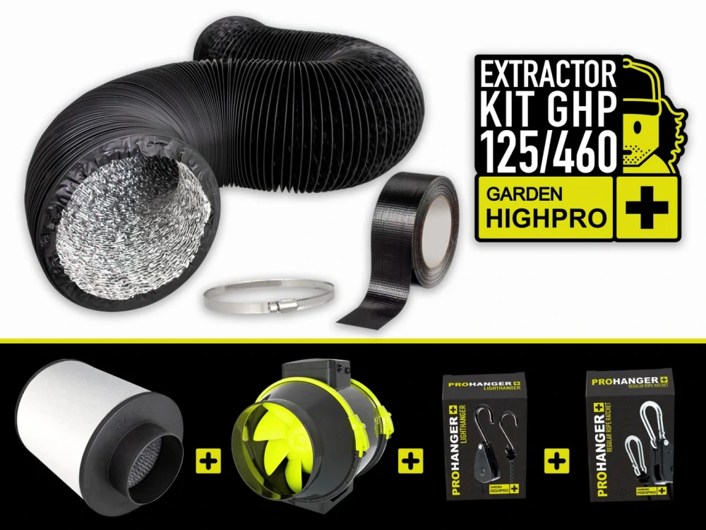 GARDEN HIGH PRO EXTRACTOR KIT 125mm, 460m3/h