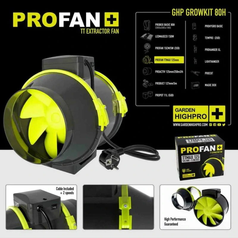GARDEN HIGH PRO GROWKIT 80H - Pěstební komplet 80x80x180cm