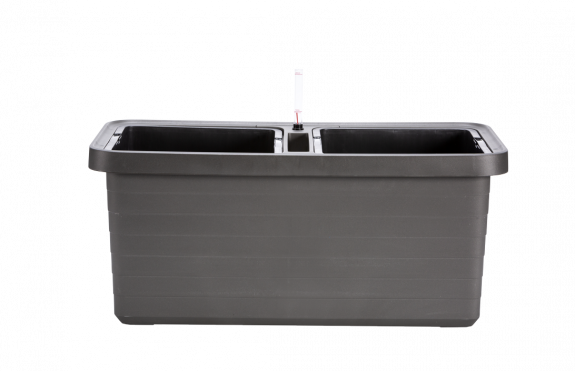 Samozavlažovací velkoobjemový truhlík BERBERIS DUO 80 cm antracit