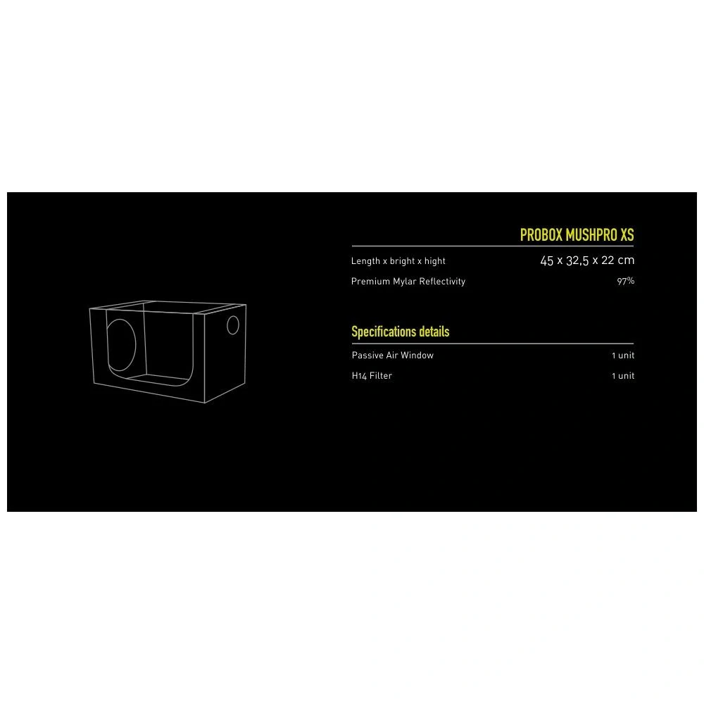 Garden HighPro Probox MUSHPRO XS, 45x32.5x22 cm