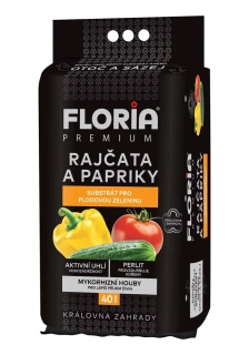 FLORIA PREMIUM Substrát pro rajčata a papriky "Otoč a sázej" 40 L