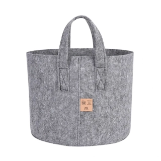 Dirt Bag Grey textilní květináč 30x24 cm - 20 L